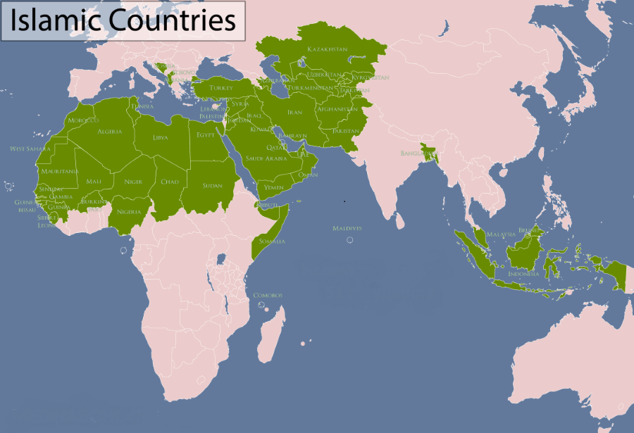 Где больше всего мусульман. Мусульманские страны. Все исламские страны. Мусульманские стстраны. Мусульманские государства.
